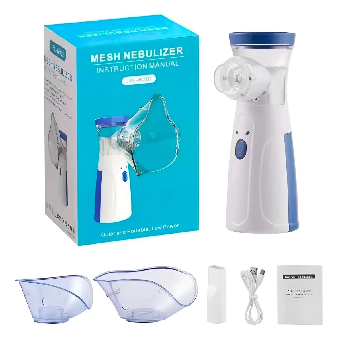 Kit de Salud Familiar 3 en 1 | Tensiómetro Digital + Nebulizador Portátil + Oxímetro de Pulso